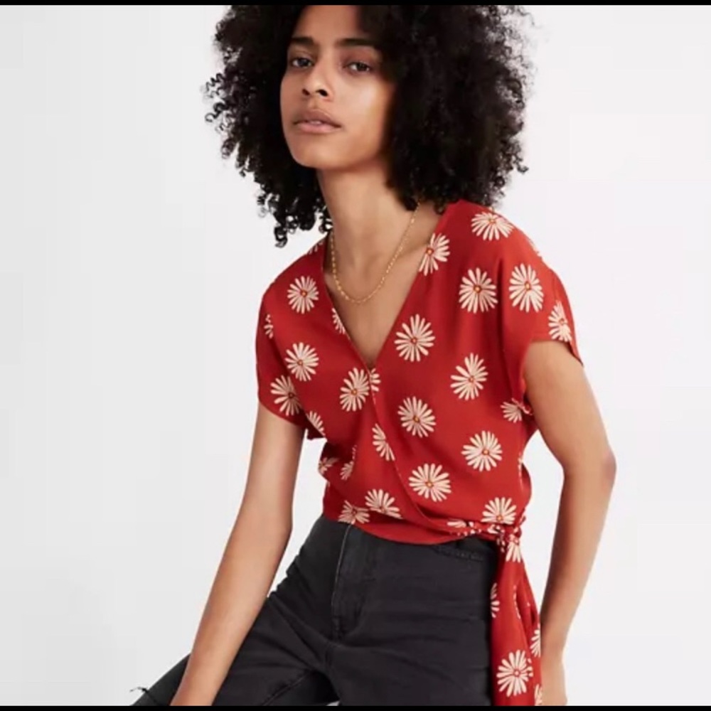 Madewell Daisy Wrap Top